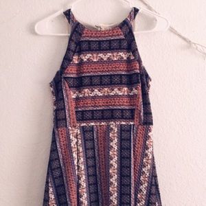 Unique pattern A line dress